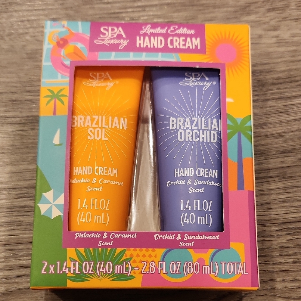Brazilian Sol & Orchid Hand Cream Set - Orange & Purple